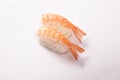 Pair of Ebi (Shrimp) Sushi Royalty Free Stock Photo