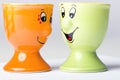 Pair of egg holders Royalty Free Stock Photo