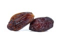 Pair Fresh Medjool Dates . Healthy organic product Royalty Free Stock Photo