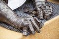 Pair of gauntlets for an armour medieval