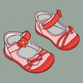 Pair of girl shoes