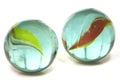 A Pair of Glass Marbles Royalty Free Stock Photo