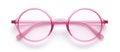 A pair of glasses on a white surface Royalty Free Stock Photo