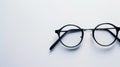 A Pair of Glasses on White Surface Royalty Free Stock Photo