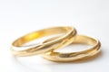 Pair of gold wedding rings