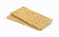 Pair graham crackers Royalty Free Stock Photo