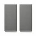 Pair of gray rectangular objects isolated on white background Royalty Free Stock Photo