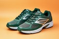 Pair of green running shoes, Sport concept Royalty Free Stock Photo