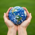 Hands Holding Earth Globe Royalty Free Stock Photo