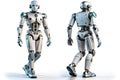 Detailed Front and Side Views of a Futuristic Robot Walker ProfessionalGrade HighDefinition Imagery for Design and Royalty Free Stock Photo