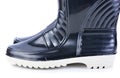 Pair high rubber boots. Isolated