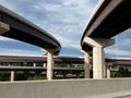 Pair of Highway Overpasses Royalty Free Stock Photo