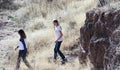 A Pair of Hikers at the Murray Springs Clovis Site