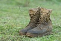 Pair of hiking boots Royalty Free Stock Photo