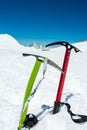 Pair of ice axes. Royalty Free Stock Photo