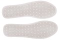 Pair of insoles for shoes with holes for ventilation