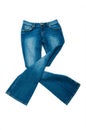 Pair of jeans isolated Royalty Free Stock Photo