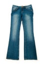 Pair of jeans isolated Royalty Free Stock Photo