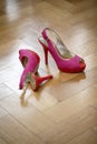 Pair of Ladys highheels in pink