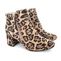Pair Of Leopard Skin Boots