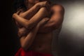 Pair of lovers in embrace Royalty Free Stock Photo