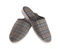 Pair of men's slippers Royalty Free Stock Photo