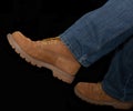 Mens Working Boots with Denim Jeans