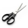 Black Handled Scissors Isolated on White Background Royalty Free Stock Photo