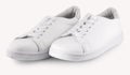 Pair of new sneaker on white background. Royalty Free Stock Photo