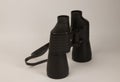 A black binoculars on a white background Royalty Free Stock Photo