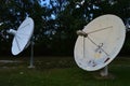 Old satellite dishes Royalty Free Stock Photo
