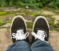 A pair of old school shoes Royalty Free Stock Photo