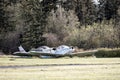 Pair of old single engine airplanes Royalty Free Stock Photo