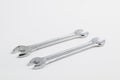 Pair of Open-ended Mechanical Spanners Royalty Free Stock Photo