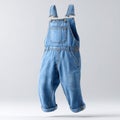 A pair of overalls on a white background Royalty Free Stock Photo