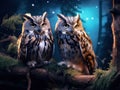 A pair of Owls