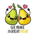 pair pearThe Perfect Pair of Pear Valentine\'s Day CardThe Perfect Pair of Pear Valentine\'s Day Card