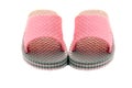 Pair of pink sandals Royalty Free Stock Photo