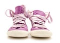 Purple sneakers Royalty Free Stock Photo