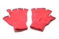 Pair of red gloves