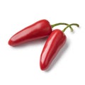 Pair of red Jalapeno pepper