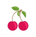 Pair Ripe Cherries