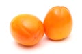 Pair of ripe persimmons Royalty Free Stock Photo
