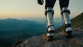 Exoskeleton Legs at Sunset