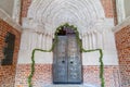 The pair of Romanesque bronze doors at Gniezno Cathedral, Poland.