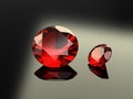 Pair of Round Ruby Gems