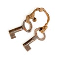 Pair of rusty keys