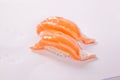 Pair of Salmon Sushi Royalty Free Stock Photo