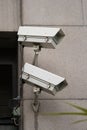 Pair of security cameras