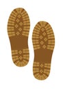 Pair of shoe footprints